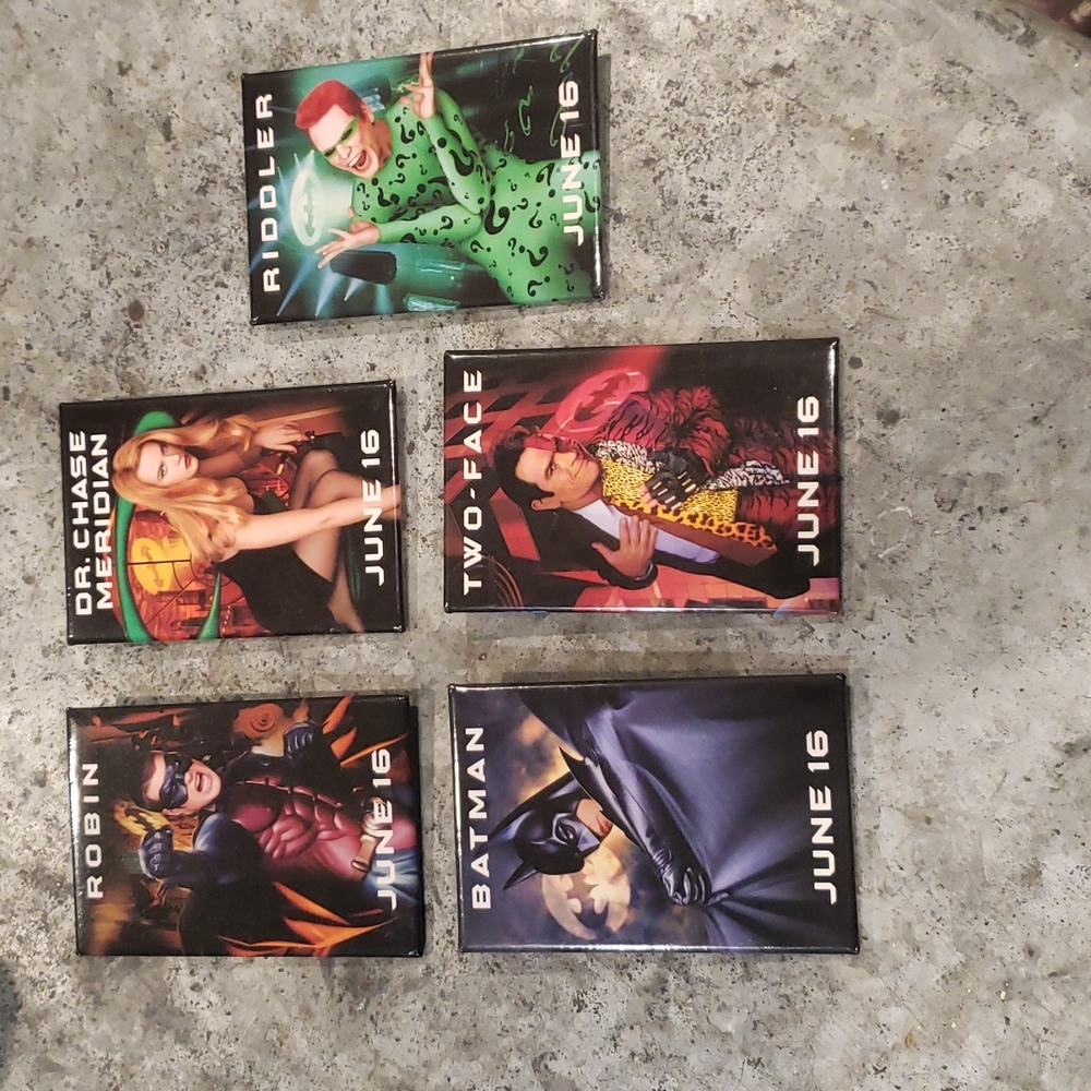 Batman 1989 Promo Set of Buttons
